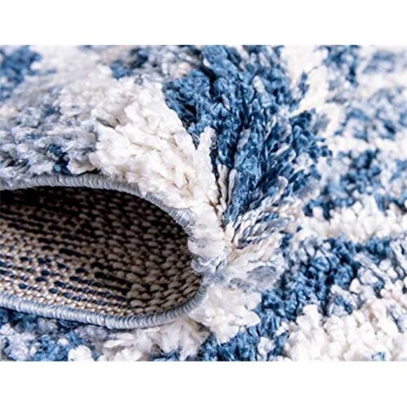 NEW Blue/Beige Area Runner Rug - Picture 5 of 6